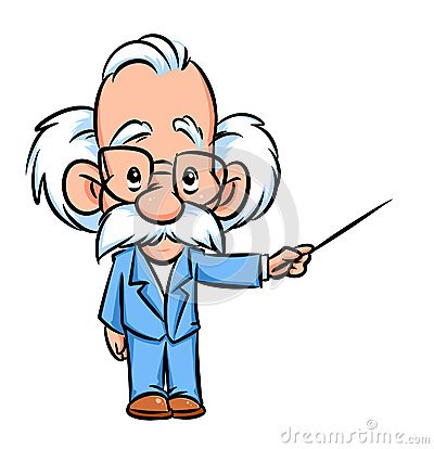 Professor lecturer illustration  cartoon